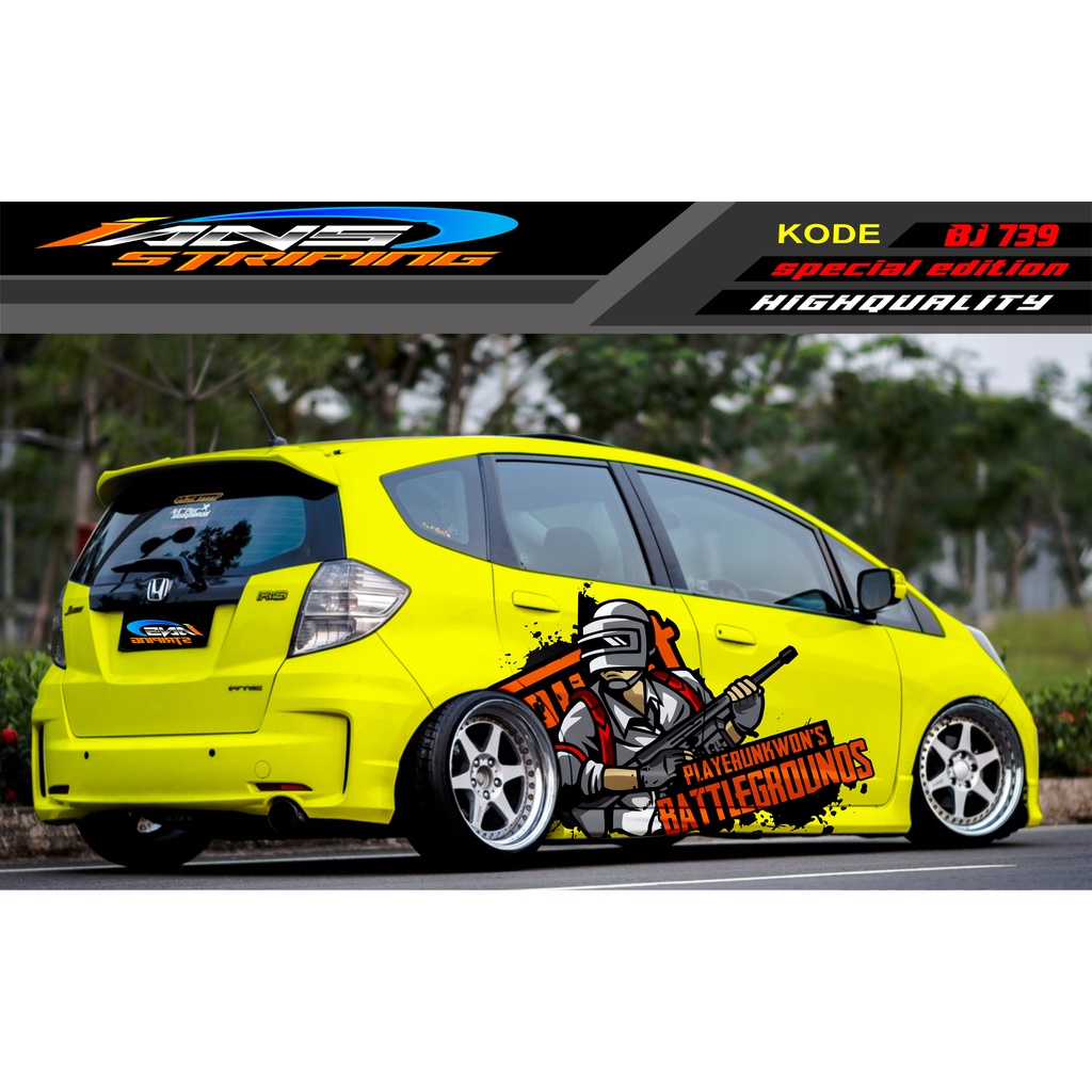 STICKER MOBIL HONDA BRIO AGYA JAZZ AVANZA YARIS / DECAL STICKER MOBIL JAZZ / STIKER MOBIL