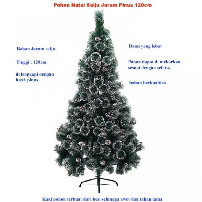 

POHON NATAL SALJU JARUM PINUS 120CM DEKORASI NATAL HIASAN NATAL GJNH6123V