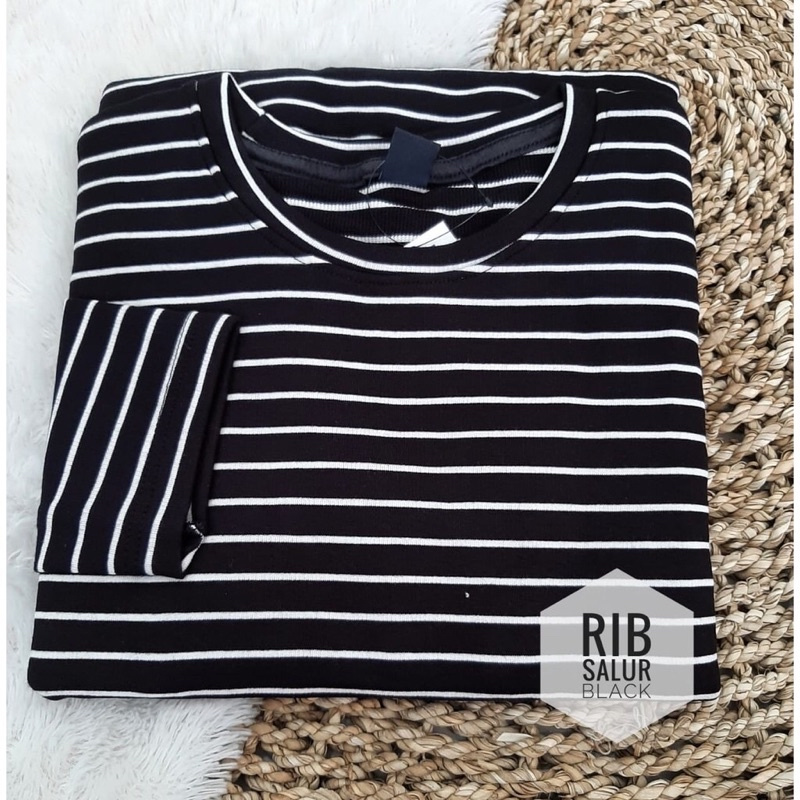 STEVIA TOP KAOS LENGAN PANJANG / STRIPE TEE KAOS SALUR