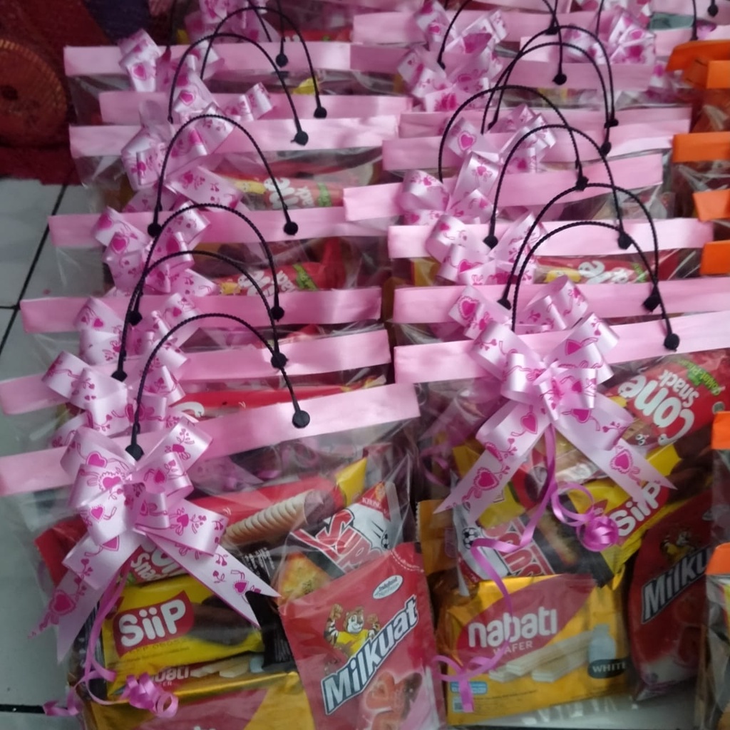 

10 PCS PLASTIK SNACK ULANG TAHUN / GOODIE BAG ULTAH / BINGKISAN PARCEL SOUVENIR ULTAH