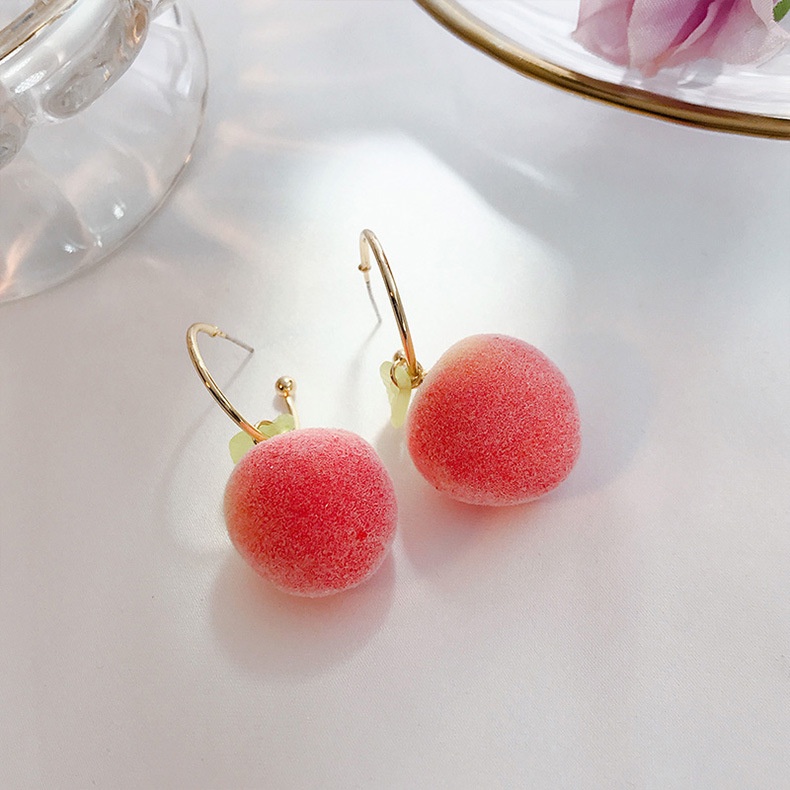 Anting Bentuk peach Untuk Wanita