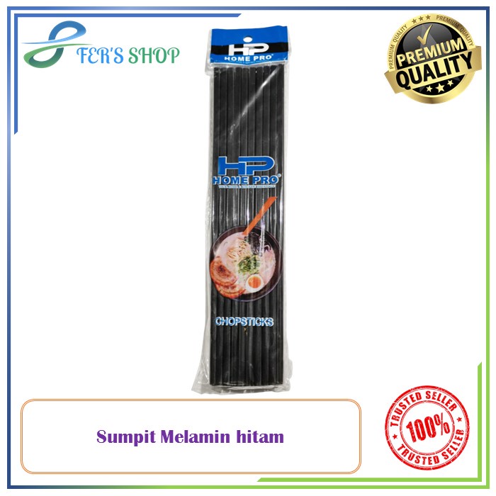Sumpit Melamin Hitam (per pack) / Sumpit Makan / Alat Makan / Sumpit hitam / sumpit melamin