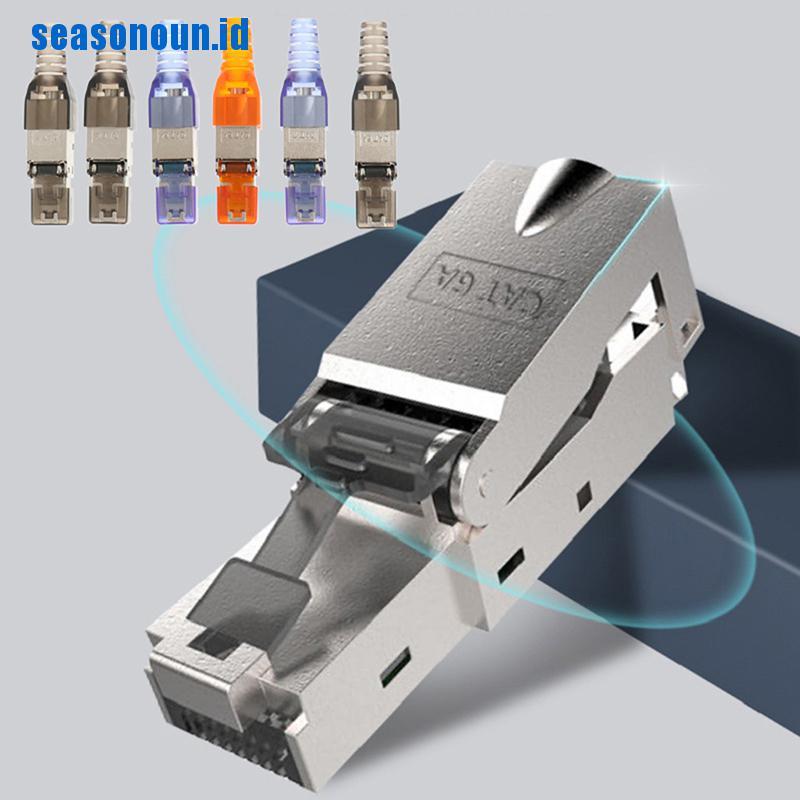 (Ssn) Cat6A / 7 / 8 Konektor Ftp Rj45 Bahan Metal