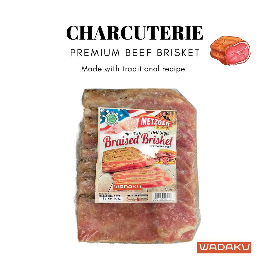 

Braised Australian Beef Brisket Sliced Halal Metzger150gr