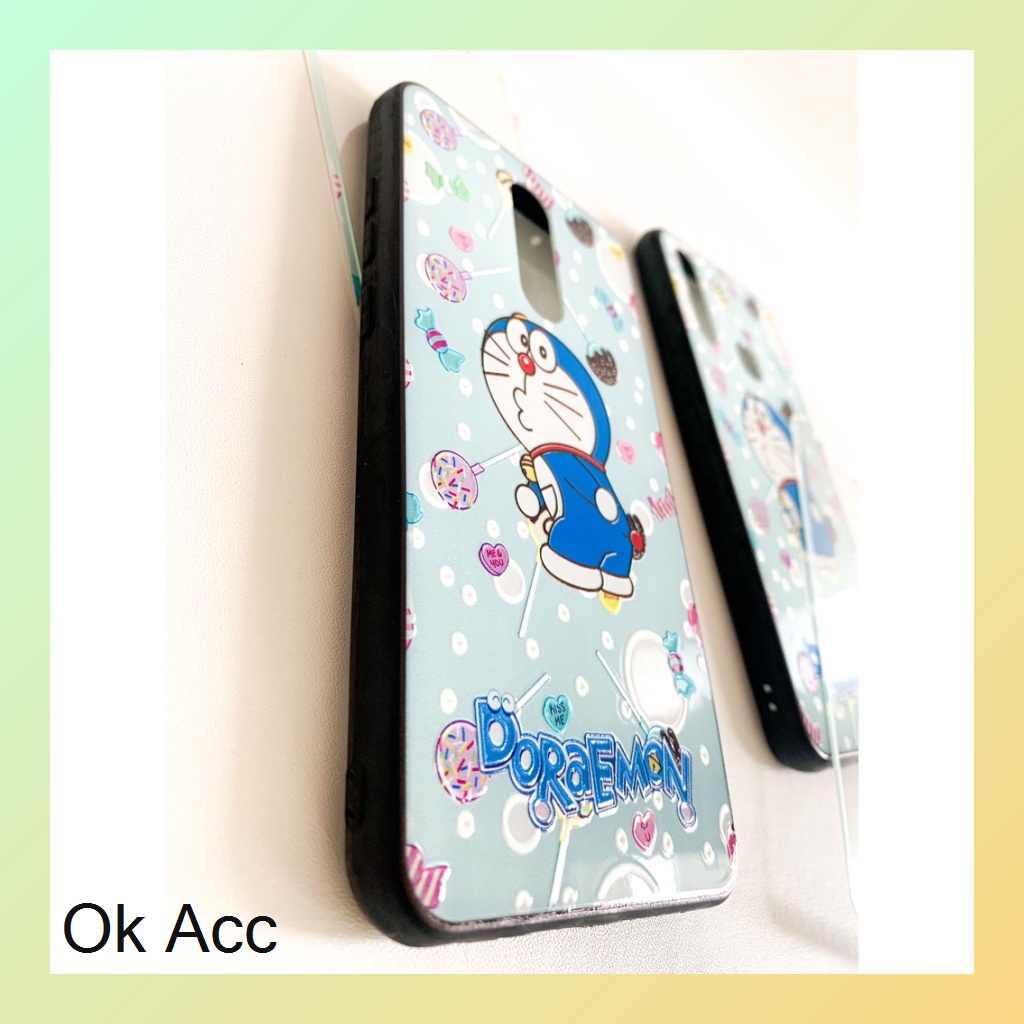 BARU CASE BONUS TG Kaca case Casing Senada motif karakter Oppo A31/Neo 5 A3S/C1 A5S/A7/A12/A11K/Realme 2 pro/U1/U2 5/5i/5S/C3 7i/C17 C11 C12 C15 Samsug J2 Prime Vivo Y11/Y12/Y15/Y17 Y30/Y30i/Y50 Y91C Xiaomi Redmi 8A 9/Prime 9C Note 9 pro HCTG 30