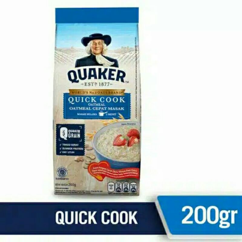 

Quaker Oatcooking Biru 200G - Oatmeal (Reff) Cepat Masak