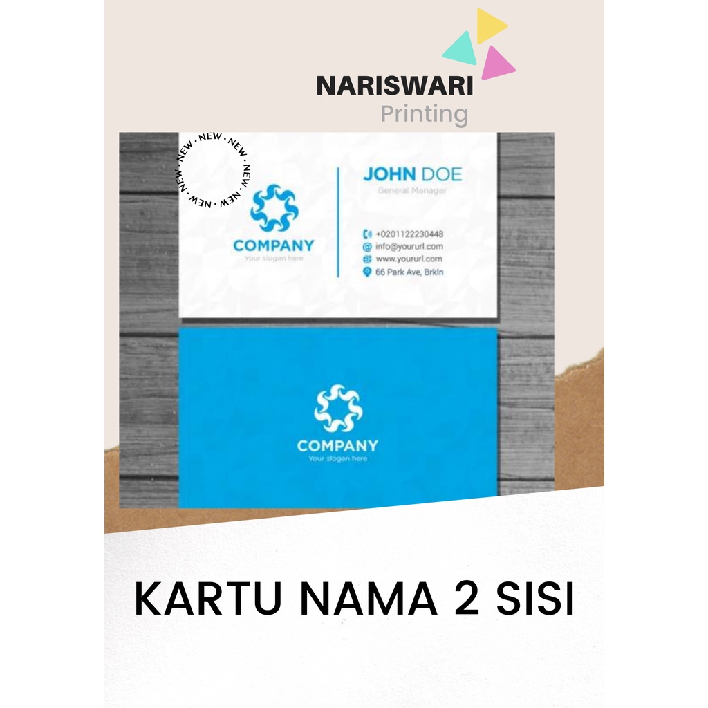 

Cetak Kartu Nama|Bahan ArtCarton 2 Sisi