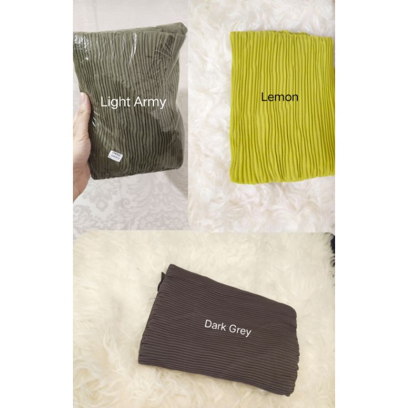 Pashmina Plisket Ceruty Babydoll 180x75cm / Pashmina plisket lidi ceruty-5