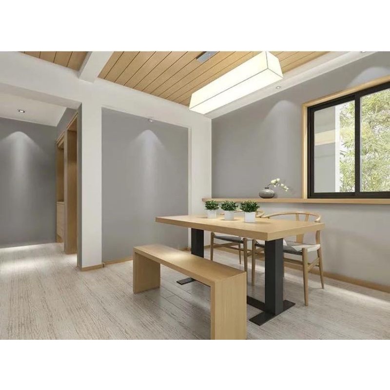 WALLPAPER DINDING MOTIF POLOS ABU MUDA 45cm x 10m