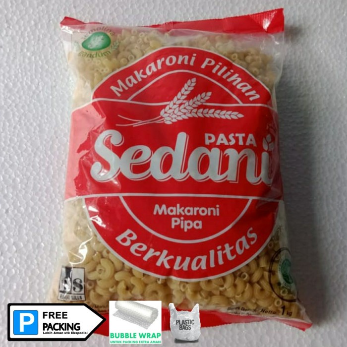 

pasta-aneka- makaroni pipa sedani indofood 1kg kemasan horeca murah -aneka-pasta.