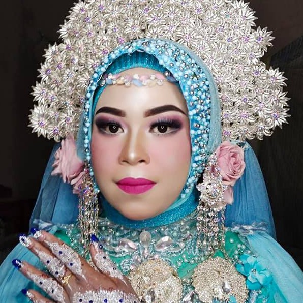 hiasan kepala  tabur/hijab mutiara pengantin/acc kepala