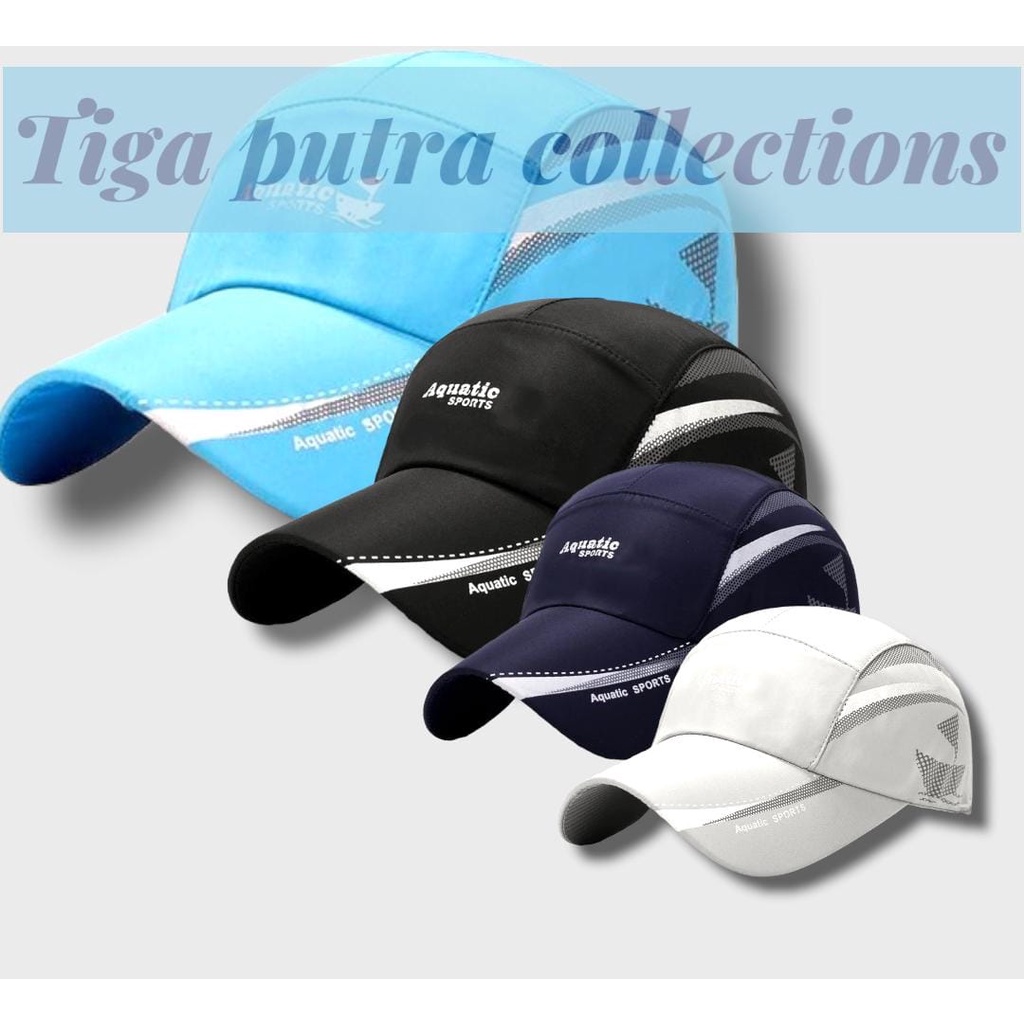 Baseball cap : AQUATIC SPORTS - Topi Baseball Topi Quick Dry Topi Olah Raga Topi Pria