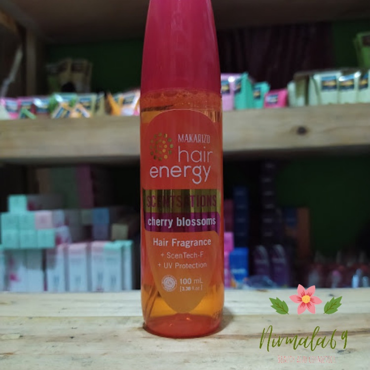 MAKARIZO hair energy Hair Fragrance +Scen Tech-F +UV Protection 100 mL/PARFUM RAMBUT/ANTI KUSAM RONTOK BERCABANG DAN KERING/VITAMIN RAMBUT KERITING/PEWANGI RAMBUT/NIRMALA69-3