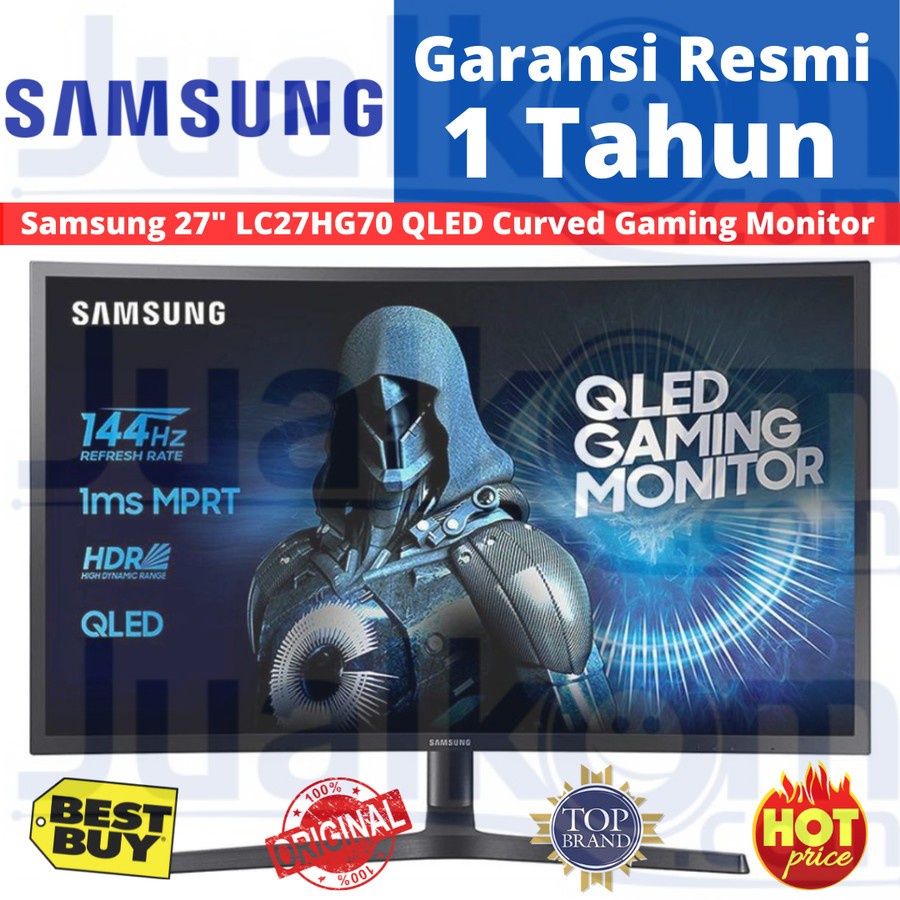 Samsung 27&quot; LC27HG70 QLED Curved Gaming monitor LC27HG70QQEXXD