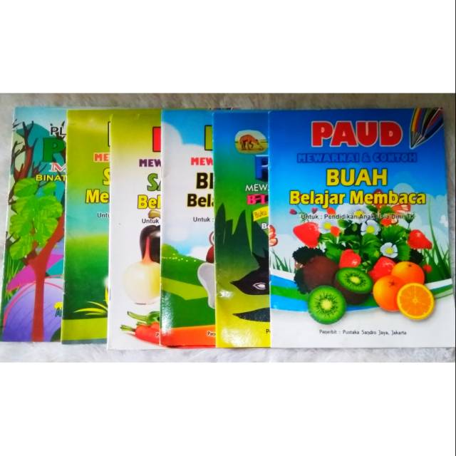 Buku PAUD Mewarnai dan Contoh