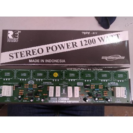 Kit driver power amplifier 1200w stereo