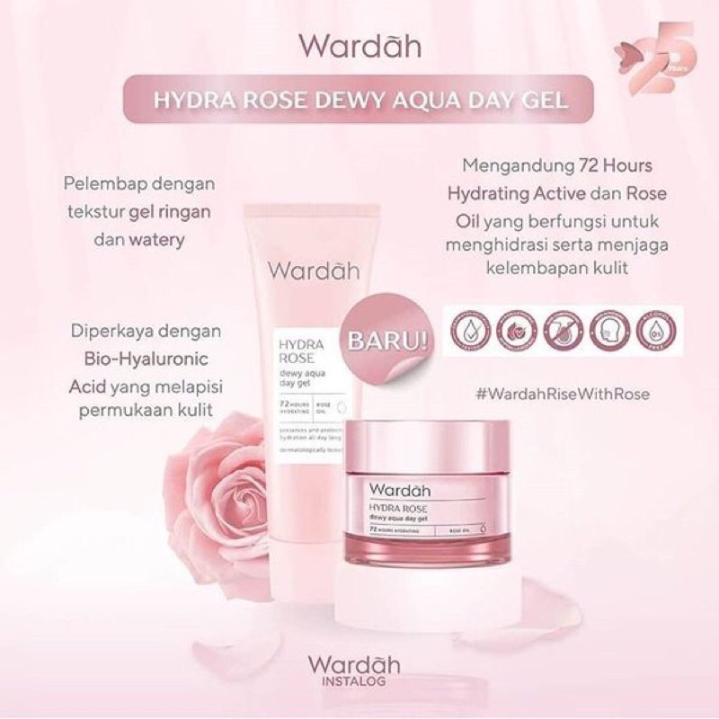 WARDAH HYDRA ROSE DEWY AQUA DAY GEL