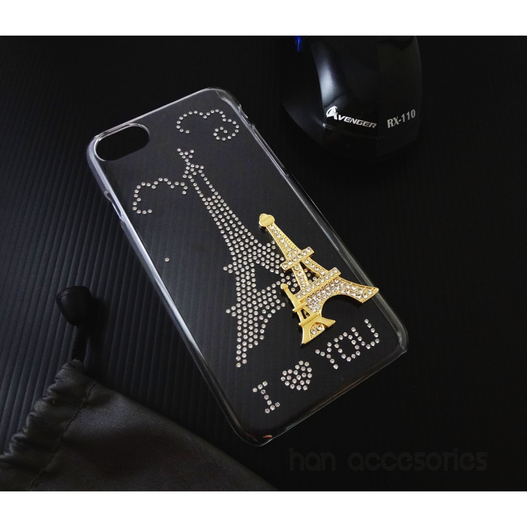 Iphone 7 / 7G Bling Case Fashion Motif Eifel Tower | Hardcase Menara Eifel