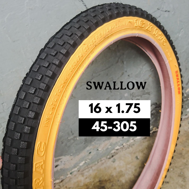 Ban Luar Swallow Deli Tire 16 x 1.75 45-305 Sepeda Mini