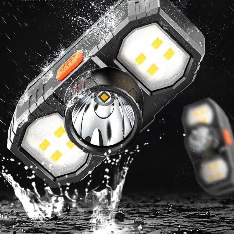 Senter Kepala Super Terang Senter Outdoor Original Anti Air / SMILING SHARK K07 - Senter Kepala LED 