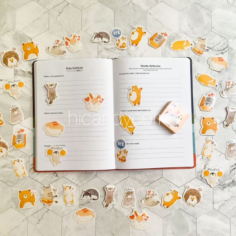 

Stiker Hewan Animal Lucu Aestetic Dekorasi Jurnal Diecut Diary Import