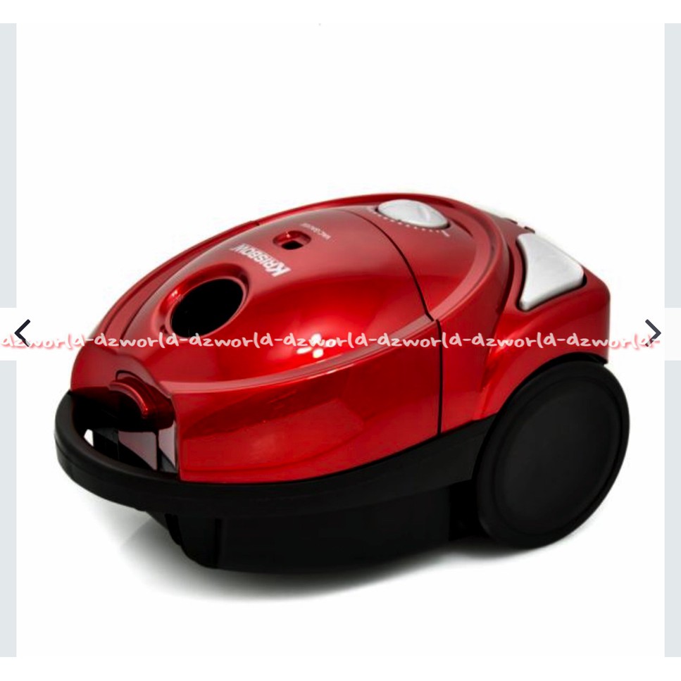 Krisbow Vacum Cleaner Alat Penghisap Debu Dan Kotoran Kering Baik Dilantai karpet Vacuum Hisap Debu Merah Red