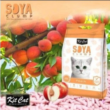 pasir kucing Soya peach 7 litter