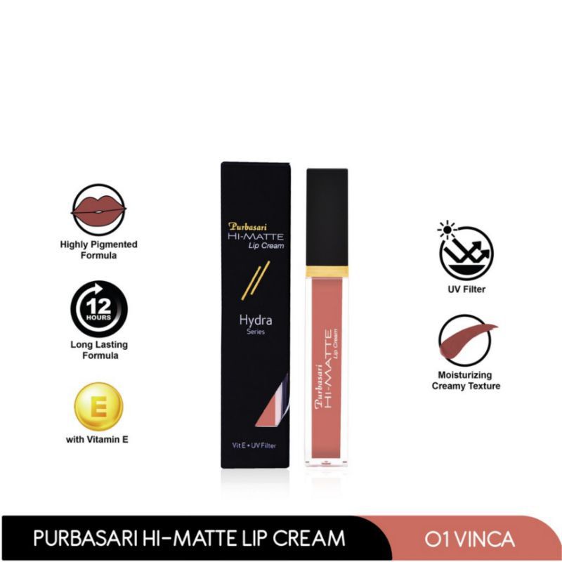 PURBASARI Hi-Matte Lip Cream - 6.5g