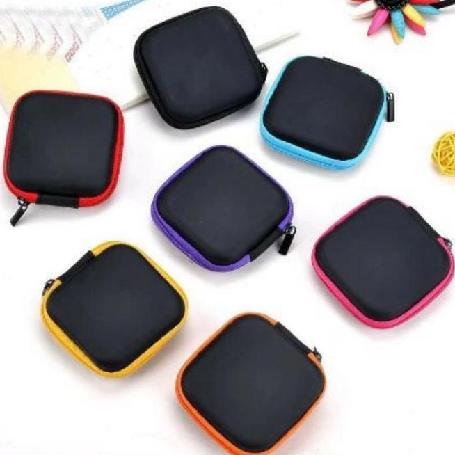 DOMPET Travel Pouch Persegi - Case Organizer Tempat headset Tempat kunci dll