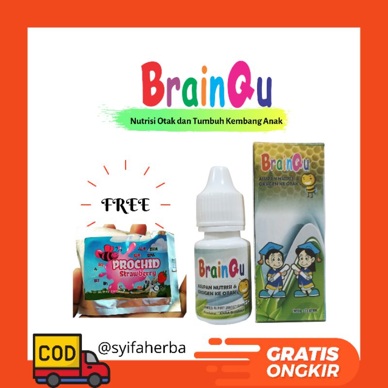 BRAINQU nutrisi otak anak BrainQu madu anak BrainQu