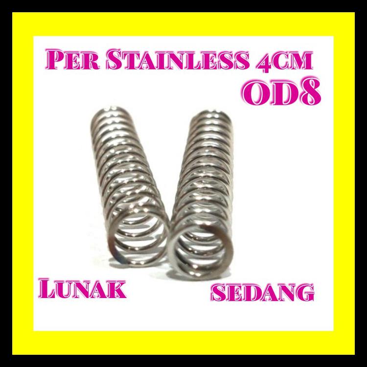 Per Misumi Lokal 4Cm Od8 - Per Valve Stainless 4Cm Od8 - Sedang - Sedang Kode 235