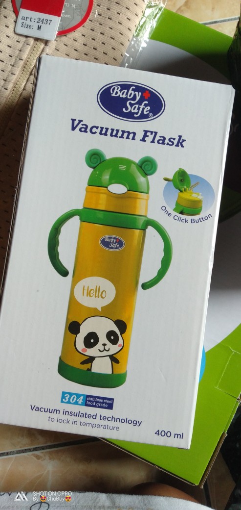 Baby Safe Tritan Water Bottle 450ml Tri02 Botol Minum Anak Tali Dan Vacum Flask Ss007