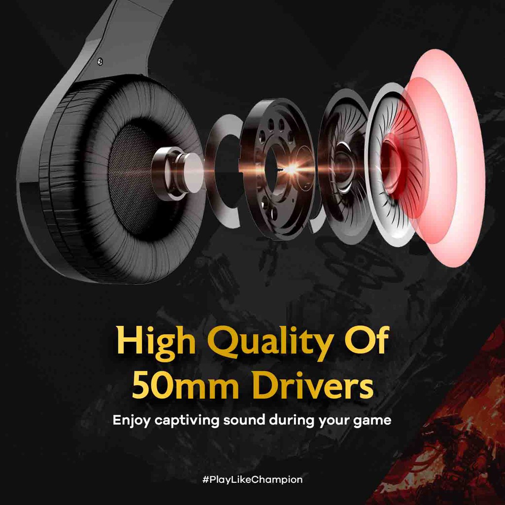 Headset Gaming I Headphone Gaming RGB Noise Cancelling JETEX GA5