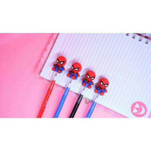 

Pensil Bensia Spiderman pensil susun unik isi 12 pcs