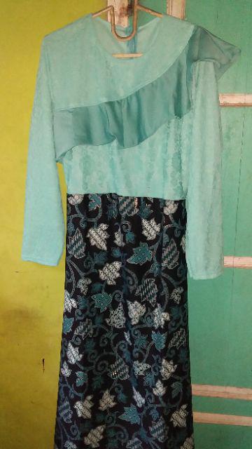 Ada Real Pic Set Cp Alazka / Gamis Batik / Gamis Couple 4 Warna