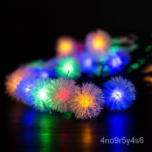 Lampu String Led Bentuk Karangan Bunga Dandelion Untuk Dekorasi Natal