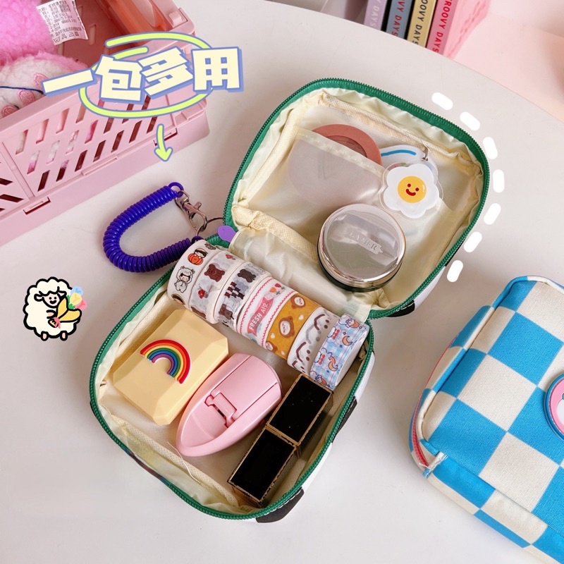 

Kensho Kotak Pensil Sleting Korea Aesthetic Lucu Import / Pencil Case/Premium/Plaid / Zipper/