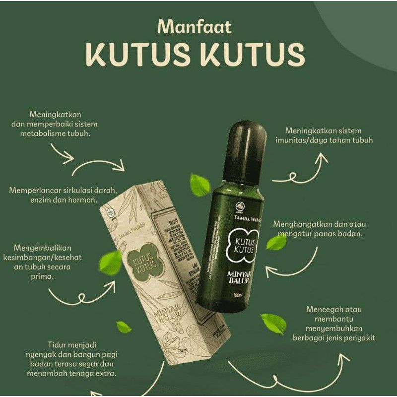 minyak kutus kutus minyak oles minyak herbal kutus kutus minyak balur minyak kutus-kutus netto 100 ml