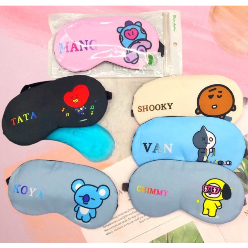 Penutup Mata Tidur Gel Sleep Mask Motif Lucu - Penutup Mata gel Karakter Lucu