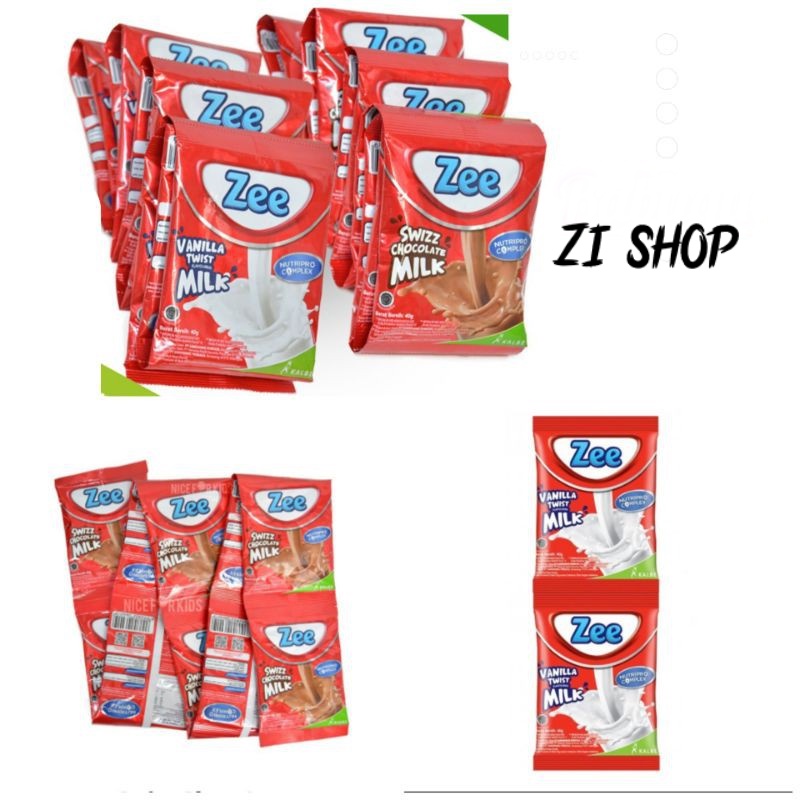 

Susu Zee Sachet 38gr isi 10 pcs / zee Renceng/zee renteng zee 340gr coklat vanila