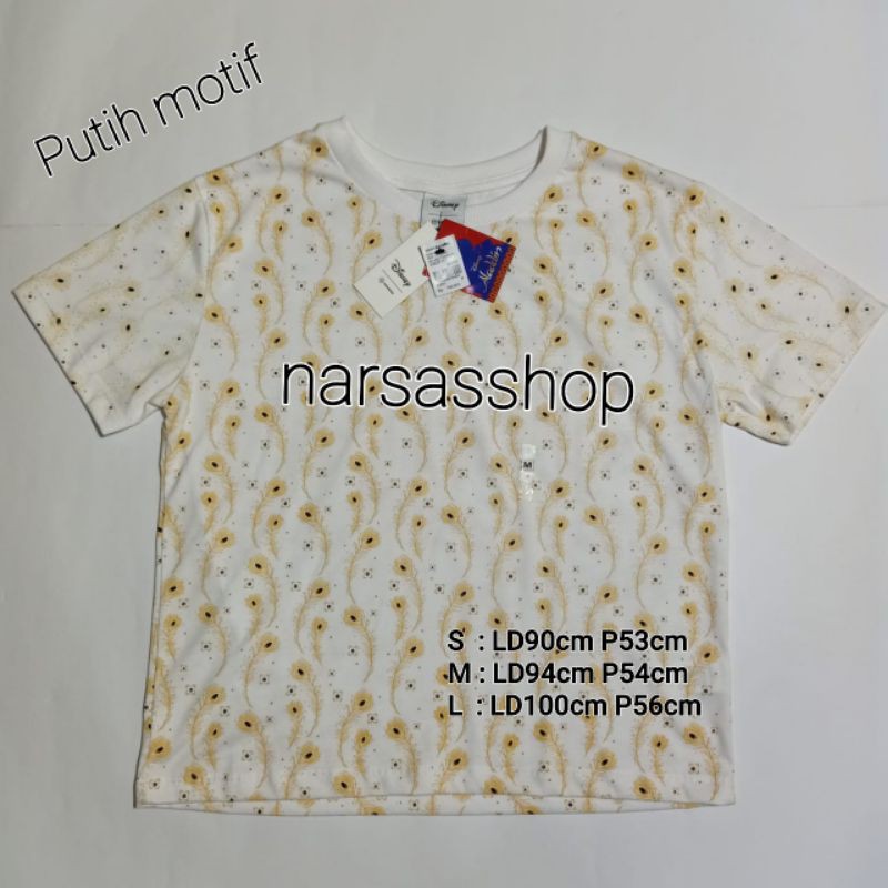 Kaos Wanita Lengan Pendek merk Disney Nevada Original Branded Matahari