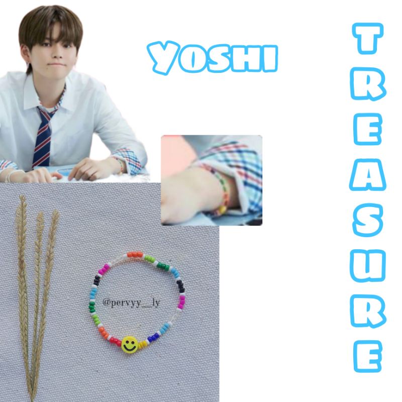 Treasure Yoshi Bracelet - Gelang Treasure Yoshi - KPOP - Gelang Manik Beads