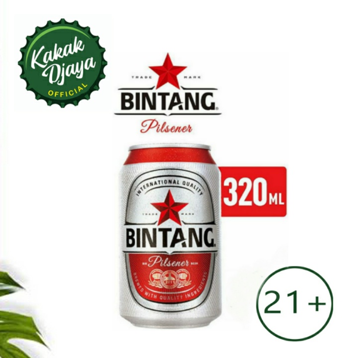 Bir Bintang Pilsener can 320 ml Beer bintang kaleng  Bintang can 320ml Bintang pilsener can