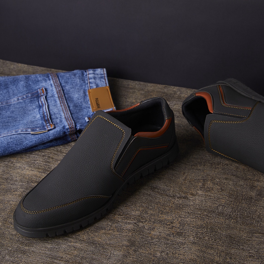 ORIGINAL PAULMAY - Sepatu Slip on Pria Modena 01 Navy