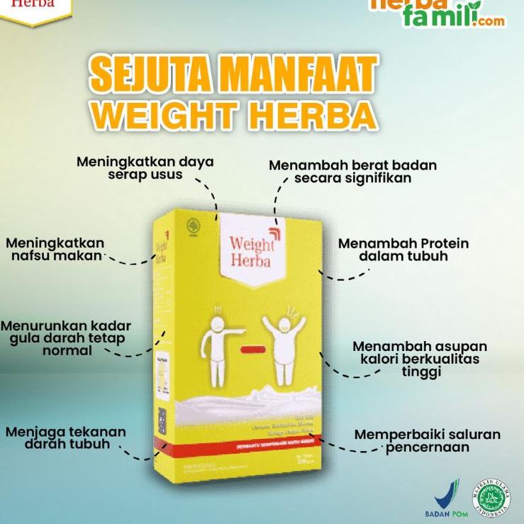 

Model Baru Weight Herba Susu Penambah Berat Badan Tanpa Gula Tanpa Olahraga Perlancar Saluran Pencernaan