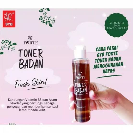 Toner Badan Coklat Penghilang Perontok Daki Sel Kulit Mati SYB FORTE