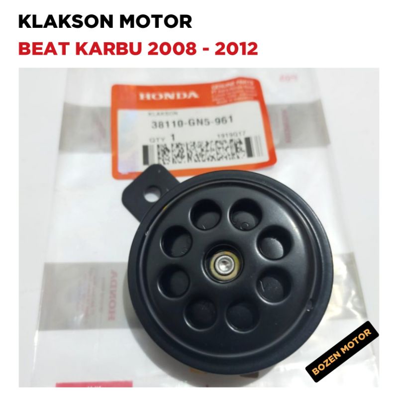Klakson Motor Beat Karbu 2008 2009 2010 2011 2012 / 12V / 12 Volt / Original Honda Ori GN5 Lama