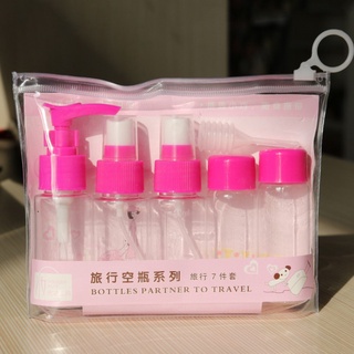 6 IN 1 TRAVEL TOILETRIES KIT SET BOTOL TRAVEL TEMPAT SABUN CAIR