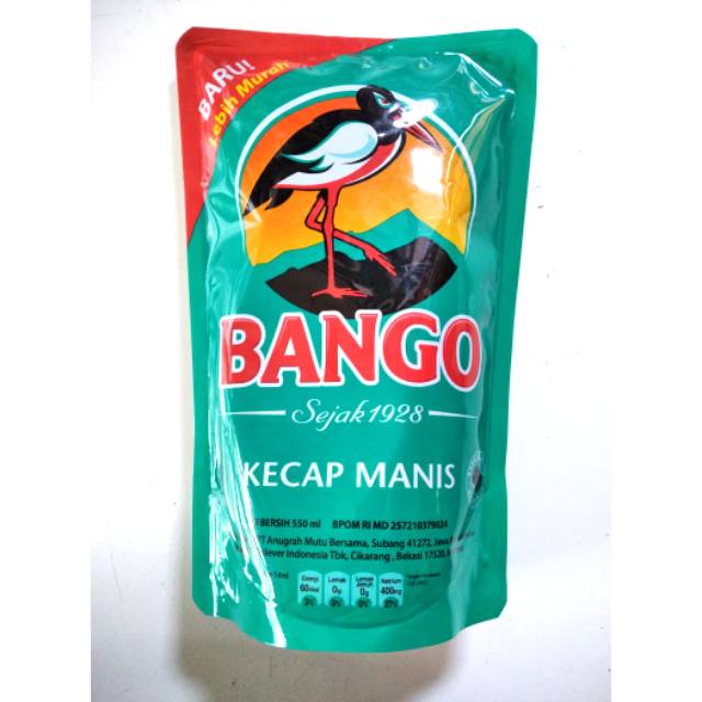 

Refill kecap bango 550 ml