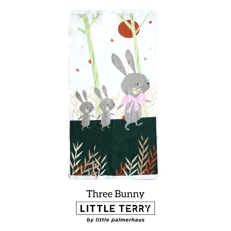 PALMERHAUS Little Terry 50x100cm / Handuk Bayi Palmerhaus-Three Bunny